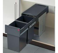 Tandem 7, Collecteur De Déchets Pour Portes Battantes, Graphite Gris