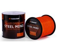 Tandem Baits 2 Pièces Steel Mono Fluo Orange Fil de Pêche Carpe Nylon Matériel de Pêche Transparent Ultra Résistant 1200 m 0,35 mm
