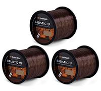 Tandem Baits 3 Pièces Balistic MF Fil de Pêche Carpe Nylon Matériel de Pêche Ultra Résistant 450 m 0,40 mm Marron Foncé