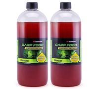 Tandem Baits Attractant Liquide Booster Pêche À La Carpe 1 L Euro Booster XXL Set de 2 Fraise