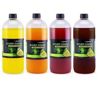 Tandem Baits Attractant Liquide Booster Pêche À La Carpe 1 L Euro Booster XXL Set de 4 Mélange D'Arômes 2
