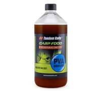Tandem Baits Attractant Liquide Booster pour Pêche À La Carpe Carp Food PVA Booster 1000 ML Halibut Noir