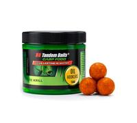 Tandem Baits Carp Food Oil Hookers Krill Pur, D'appâts pour carpes, Pêche de la Carpe, Peche, Pop-Ups, Bouillette Carpe, Professionnel Accessoires de Pêche Carpe 18mm 120g