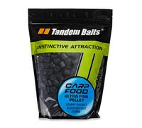 Tandem Baits Carp Food Ultra Fish Pellet pour Carpe Pêche Turbot Noir 16mm 1kg