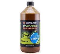 Tandem Baits Carp Food Zig Booster Crème de Banane, D'appâts pour carpes, Pêche de la Carpe, Peche, Pop-Ups, Bouillette Carpe, Professionnel Accessoires de Pêche Carpe 1000ml