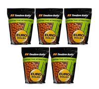 Tandem Baits Euro Boilies pour Carpes Pêche Crevette 16 mm 1 kg 5 pcs
