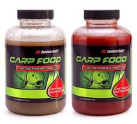 Tandem Baits Set de 2 Carp Food Attract Activator Flavour Mix Fish, D'appâts pour carpes, Pêche de la Carpe, Peche, Pop-Ups, Bouillette Carpe, Professionnel Accessoires de Pêche Carpe 500ml
