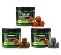 Tandem Baits Set de 3 Carp Food Boosted Hookers Flavour Mix no 3, D'appâts pour carpes, Pêche de la Carpe, Peche, Pop-Ups, Bouillette Carpe, Professionnel Accessoires de Pêche Carpe 18mm 300g