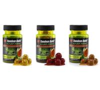 Tandem Baits Set de 3 Carp Food Mini Boosted Hookers Flavour Mix no 1, D'appâts pour carpes, Pêche de la Carpe, Peche, Pop-Ups, Bouillette Carpe, Professionnel Accessoires de Pêche Carpe 12mm 50g