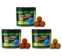 Tandem Baits Set de 3 Carp Food Perfection Hookers Flavour Mix no 2, D'appâts pour carpes, Pêche de la Carpe, Peche, Pop-Ups, Bouillette Carpe, Professionnel Accessoires de Pêche Carpe 18mm 120g