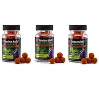 Tandem Baits Set de 3 SuperFeed Diffusion Mini Pop-Up Flavor Mix Fish, D'appâts pour carpes, Pêche de la Carpe, Peche, Pop-Ups, Bouillette Carpe, Professionnel Accessoires de Pêche Carpe 12mm 30g