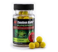 Tandem Baits SuperFeed Fluo Mini Pop-Up Coco Vanille, D'appâts pour carpes, Pêche de la Carpe, Peche, Pop-Ups, Bouillette Carpe, Professionnel Accessoires de Pêche Carpe 12mm 30g
