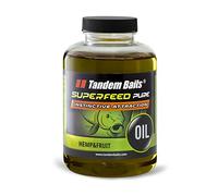 Tandem Baits SuperFeed Pure Oil Chanvre & Fruits Attractant Intense Pêche de la Carpe sans Effort Huile pour bouillettes Appâts Pêche des Gros Poissons Accessoires pour carpes 500 ML