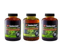 Tandem Baits SuperFeed Pure Oil Hot Spice Mix Attractant Intense Pêche de la Carpe sans Effort Huile pour bouillettes Appâts Pêche des Gros Poissons Accessoires pour carpes 3X 500 ML