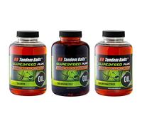 Tandem Baits SuperFeed Pure Oil Saumon Mix Attractant Intense Pêche de la Carpe sans Effort Huile pour bouillettes Appâts Pêche des Gros Poissons Accessoires pour carpes 3X 500 ML