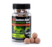 Tandem Baits SuperFeed Pure Wafters Calamar Au Piment, D'appâts pour carpes, Pêche de la Carpe, Peche, Pop-Ups, Bouillette Carpe, Professionnel Accessoires de Pêche Carpe 12mm 30g