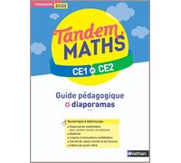 Tandem - Guide pédagogique + Diaporamas CE1/CE2: Programme 2025