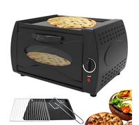 Tandoor Four et machine à pizza 2 en 1 avec plateau de cuisson et grille de cuisson Idéal pour les cuisines à emporter Chapati Roti Lahmacun Manakish Naan