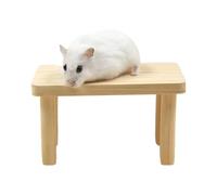 Tands for Hamsters - Wood Small Animal Accessories | Gerbil Cage Wood Stand for Dutch Rabbits Hedgehogs Mice Parrots Birds Ferrets Squirrels Chinchillas | Multi-Size Pet Play and Rest