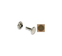 Tandy 1373-15 Lot de 100 rivets à double bouchon en laiton antique Taille M