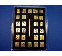 Tandy Leather Factory Runic/Celtic Alphabet Set 3/4 (avec poignée d'estampage)
