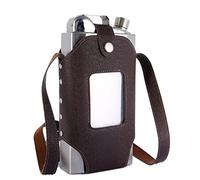 TANEAXON Flasque à Whisky Grande Capacité de 35 oz/1000 ml Pour Liqueur Avec étui Transparent Amovible - Acier inoxydable et étanche