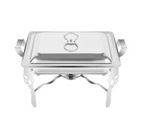 TaNeHaKi Chafing Dish en Acier Inoxydable Chauffe-Plats 6L Récipient Chauffant Chauffe-Buffet en Acier Inoxydable Chauffe-Plats en Acier Inoxydable Buffet Catering Party