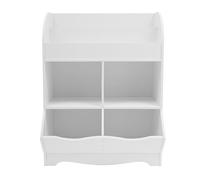 TaNeHaKi Étagère à jouets ouverte, organisateur de jouets, 4 compartiments de rangement, étagère de rangement pour chambre à coucher, chambre d'enfant, étagère à livres, 100 kg