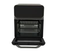 TaNeHaKi Four électrique tactile 1350 W, air chaud, fonction visuelle, porte déroulante, moderne noir