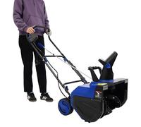 TaNeHaKi Fraise à neige électrique 2400 W Pelle à neige filaire avec lumières LED 180° réglable Machine de déneigement Largeur de travail 56 cm Profondeur de neige 33 cm Chasse-neige très efficace