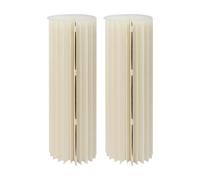 TaNeHaKi Lot de 2 supports de fleurs cylindriques pliables en carton - Décoration pour mariage, fête, jardin