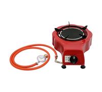 TaNeHaKi Plaque de cuisson à gaz 1 feu, réchaud à gaz de camping, plaque de cuisson à gaz avec tuyau et réducteur de pression, cuisinière à gaz portable