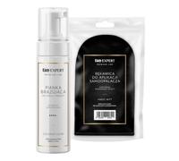 TanExpert Coconut Glow Mousse autobronzante 200 ml avec gant d'application Magic Mitt pour visage et corps