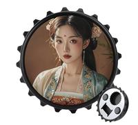 Tang Dynasty Noble Consort Décapsuleur magnétique, outil de cuisine peu encombrant, décapsuleur de bière amusant et aimant de réfrigérateur pour camping, voyage, camping, style noir