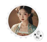 Tang Dynasty Noble Consort Décapsuleur magnétique, outil de cuisine peu encombrant, décapsuleur de bière amusant et aimant de réfrigérateur pour camping, voyage, camping, blanc
