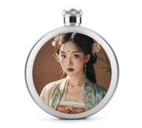 Tang Dynasty Noble Consort Flasques pour liqueur, 140 ml, en acier inoxydable, étanche, portable, pour l'extérieur, le camping, les voyages, cadeaux