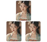 Tang Dynasty Noble Consort Lot de 3 désodorisants carrés à suspendre pour voiture, maison, bureau Noir