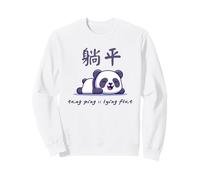 Tang Ping 996 Panda Kawaii Chinois allongé Sweatshirt