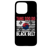 Tang Soo Do Ceinture de karaté pour Arts Martiaux coréens Noir Coque pour iPhone 15 Pro Max