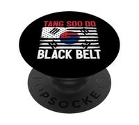 Tang Soo Do Ceinture de karaté pour Arts Martiaux coréens Noir PopSockets PopGrip Adhésif