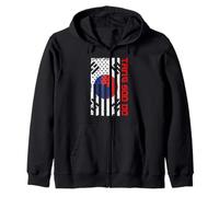 Tang Soo Do - Drapeau USA Taekwondo Mixte Arts Martiaux MMA Sweat à Capuche