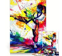 Tang Soo Do Yoko Geri Puzzle Femme Adolescente 1000 Pièces Stimule la mémoire, détente, Bords précis, 38x52cm