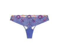 Tanga brodÃ© femme Huit La Vie est Belle Bleu XS