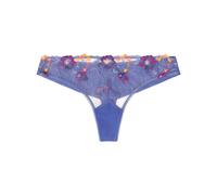 Tanga brodé femme Huit La Vie est Belle Bleu XL