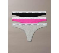 Calvin Klein Lv00qd5209 Thong 3 Units Multicolore L Femme