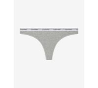 Calvin Klein String Femme Thong sous-Vêtement, Gris (Grey Heather), S