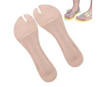 Tanga Coussin de sandale - Coussin de pied confortable pour les tongs - Bloc de pied en gel souple - Semelle intérieure de protection du talon - Anti-blister - Support d'amortisseur de chocs - Inserts