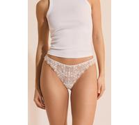 Tanga en dentelle à motifs - Spring - M - Ecru - Femme - Etam