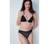 Tanga en tulle - Remake S25 - XS - Noir - Femme - Etam