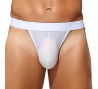 Tanga Homme Ice Silk Mesh Respirant S-XL (Blanc L)